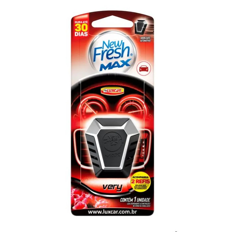 Aromatizante New Fresh Max Very cheirinho perfume automotivo Refil Luxcar 5042