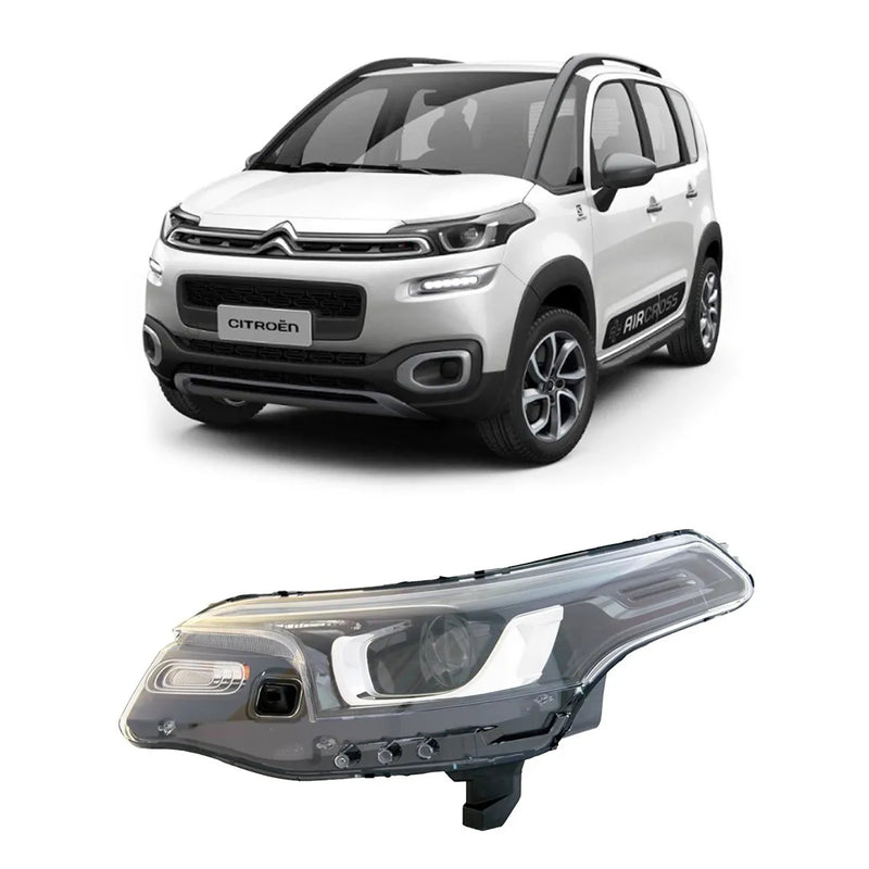 Farol Principal Esquerdo Citroen Aircross 2016 a 2020 Mascara Negra Magneti/Al - 950427