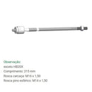 Barra Axial de Direção HB20 exceto HB20X 2012 em diante Bortec BA 8539
