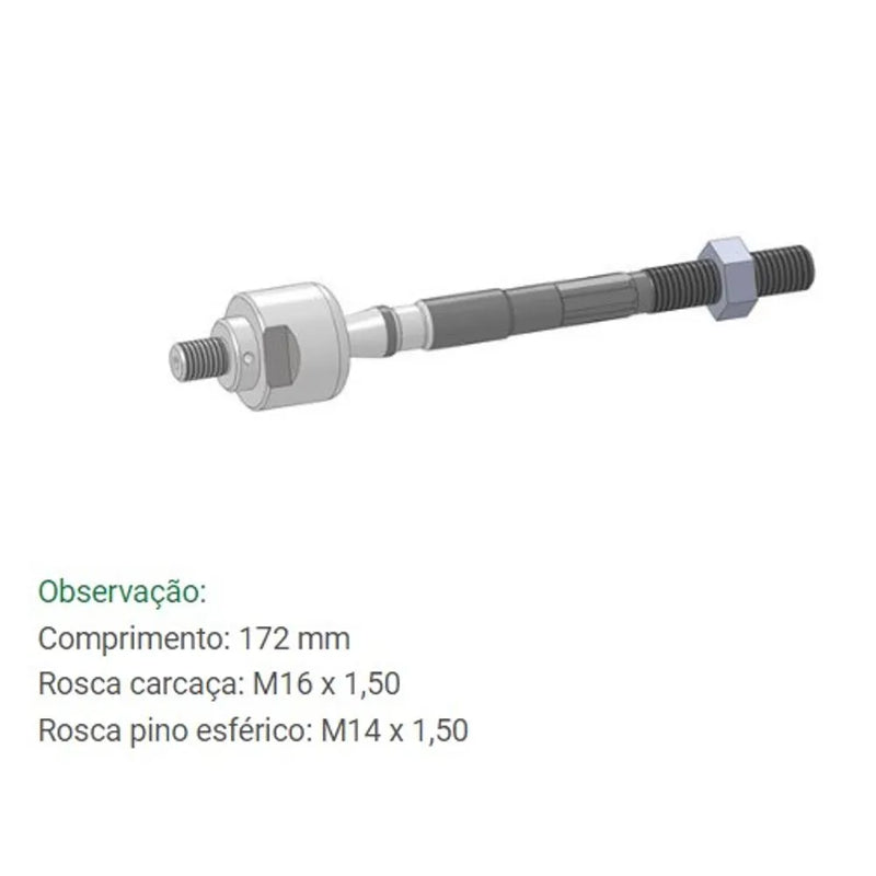 Barra Axial de Direção Cerato 2009 Até 2013 Bortec BA 8375