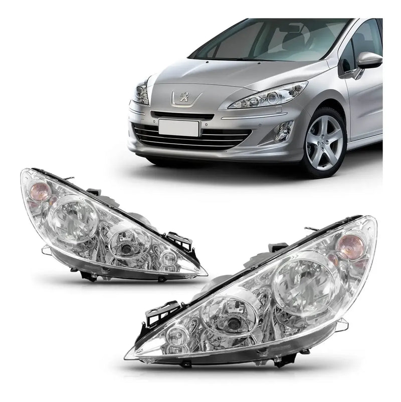 Farol Foco Duplo - Compatível com Peugeot 408 2012