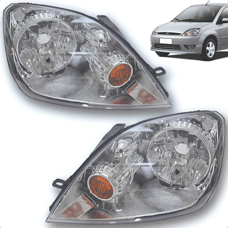 Farol Fiesta 2003 2004 2005 2006 2007 Hatch Sedan