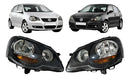 Par Farol Vw Polo 2007 2008 2009 2010 2011 2012 2013 2014 Mascara Negra Pisca Amarelo