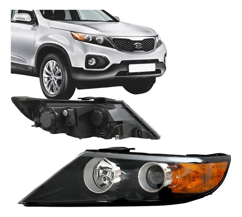 Farol Kia Sorento 2010 2011 2012 2013 2014 Máscara Negra