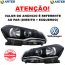 Par Farol Original Saveiro G6 Cross 2016 2015 2014 Máscara Negra
