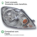 Farol Fiesta 2003 2004 2005 2006 2007 Hatch Sedan