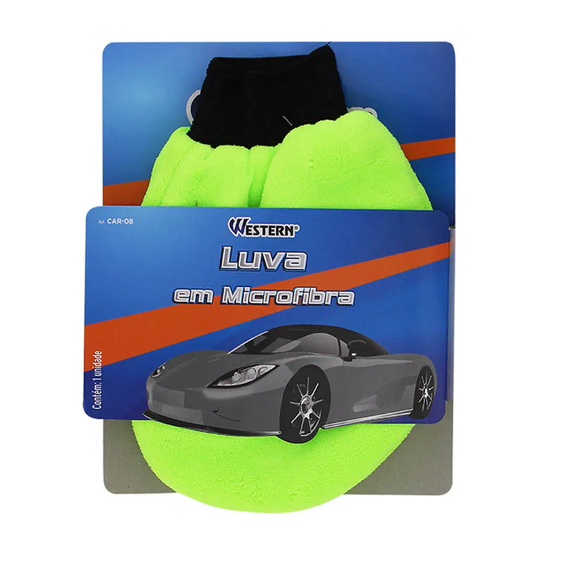 Luva em Microfibra Western Car-08 Lava Lustra Seca