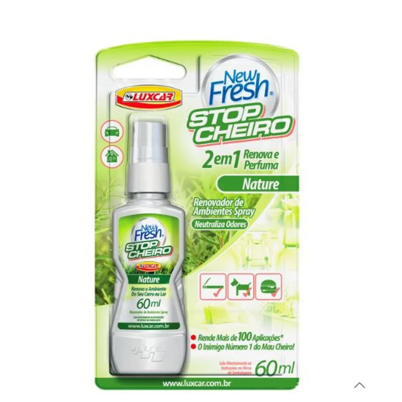 Odorizante Spray Stop Cheiro New Fresh Anti Tabaco Nature Luxcar 5025
