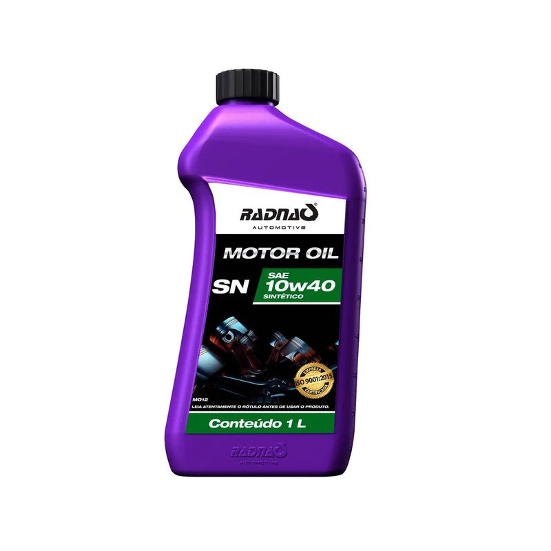Óleo de Motor SN SAE 10W40 Sintético 1L RADNAQ MO1212