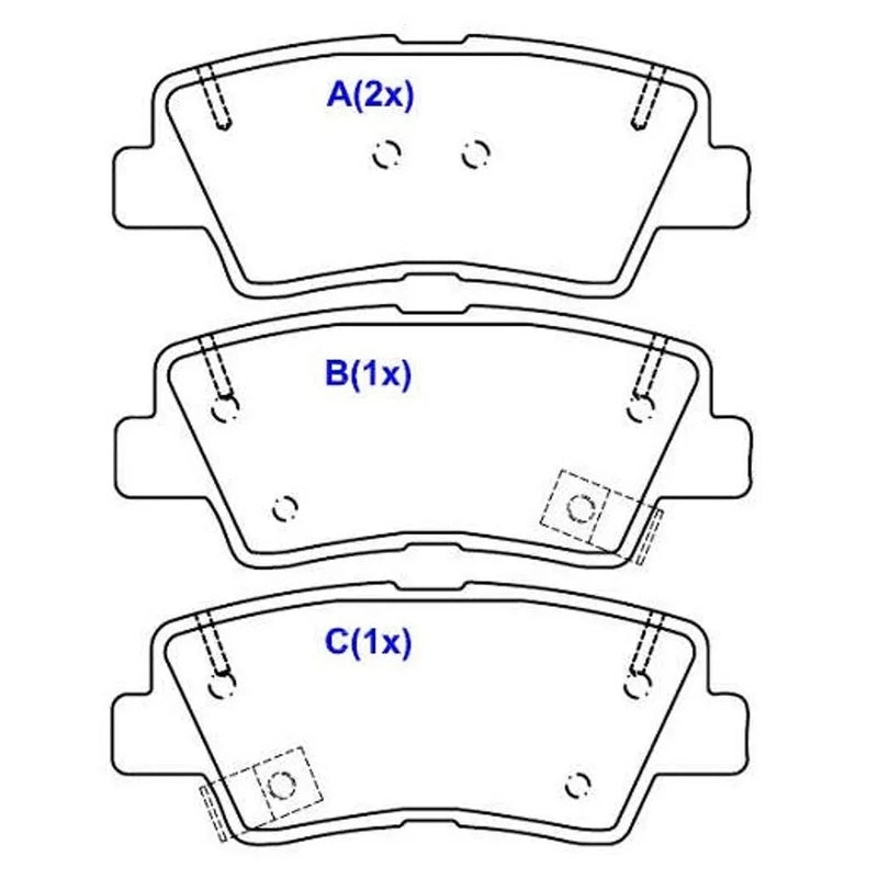 Pastilha de Freio Traseira Hyundai Creta, New Tucson e IX35 Syl S7261C Cerâmica