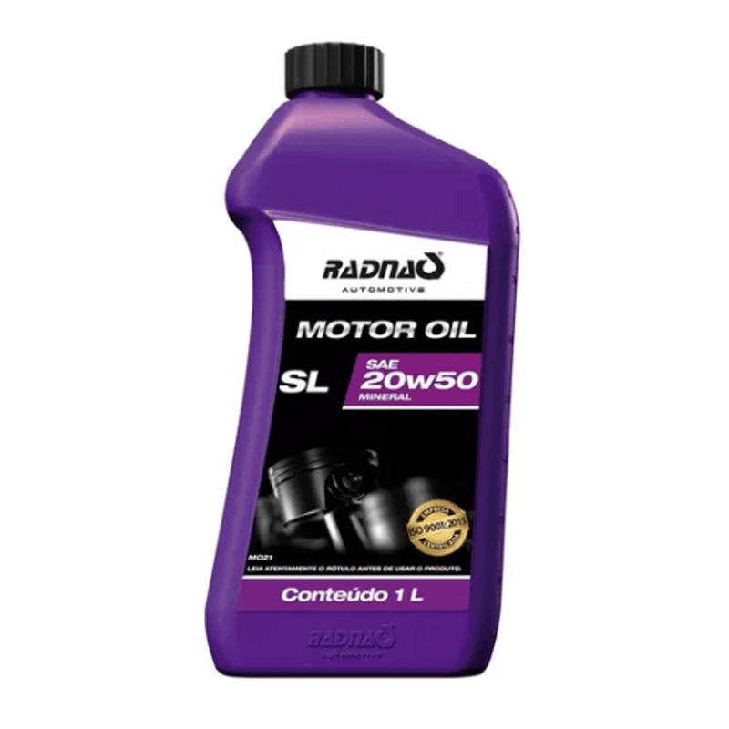 Óleo de Motor SL SAE 20W50 Mineral 1L RADNAQ MO2124