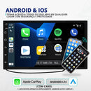 Central Multimidia Androidauto 7p Carplay Fio Bluetooth